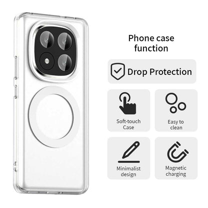 MagSafe-deksel for Xiaomi Redmi Note 14 Pro+ 5G, Techsuit, CandyCase, hvit