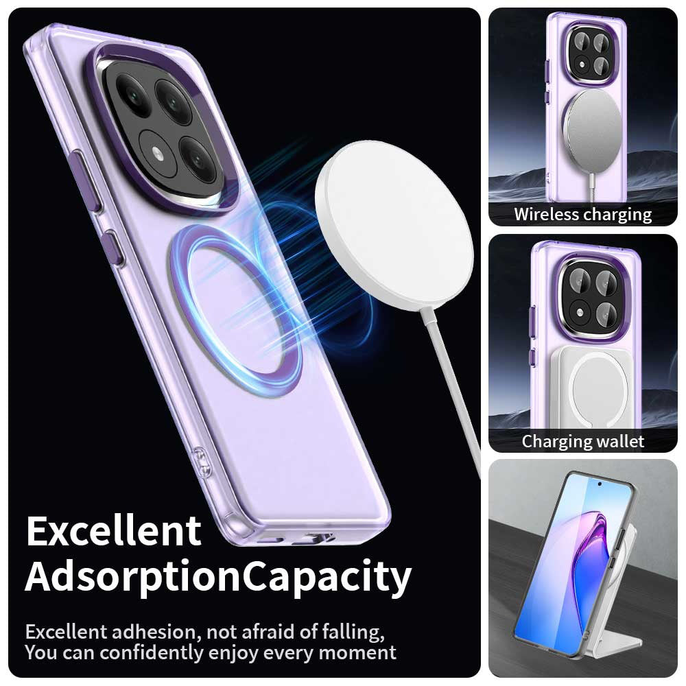 MagSafe-deksel for Xiaomi Redmi Note 14 Pro+ 5G, Techsuit, CandyCase, Lilla