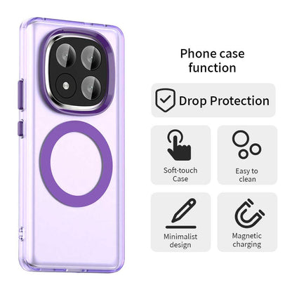 MagSafe-deksel for Xiaomi Redmi Note 14 Pro+ 5G, Techsuit, CandyCase, Lilla