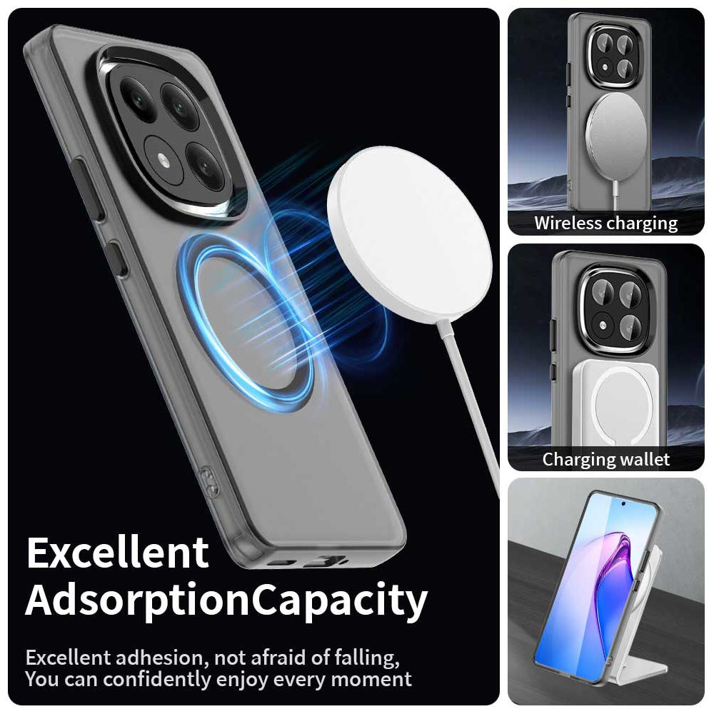 MagSafe-deksel for Xiaomi Redmi Note 14 Pro+ 5G, Techsuit, CandyCase, Svart