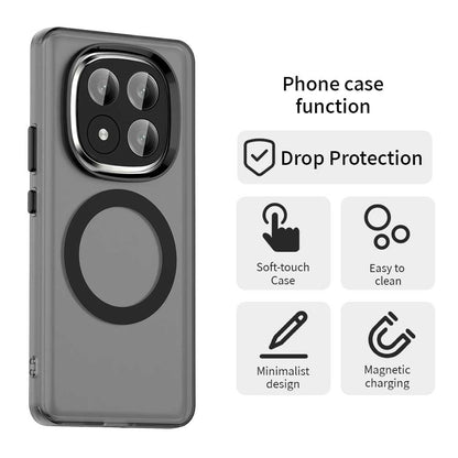 MagSafe-deksel for Xiaomi Redmi Note 14 Pro+ 5G, Techsuit, CandyCase, Svart