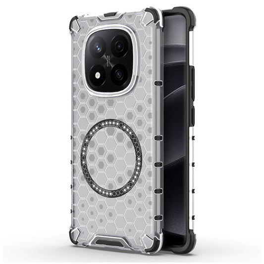 MagSafe-deksel for Xiaomi Redmi Note 14 Pro+ 5G, Techsuit, HoneyComb Shield, hvit