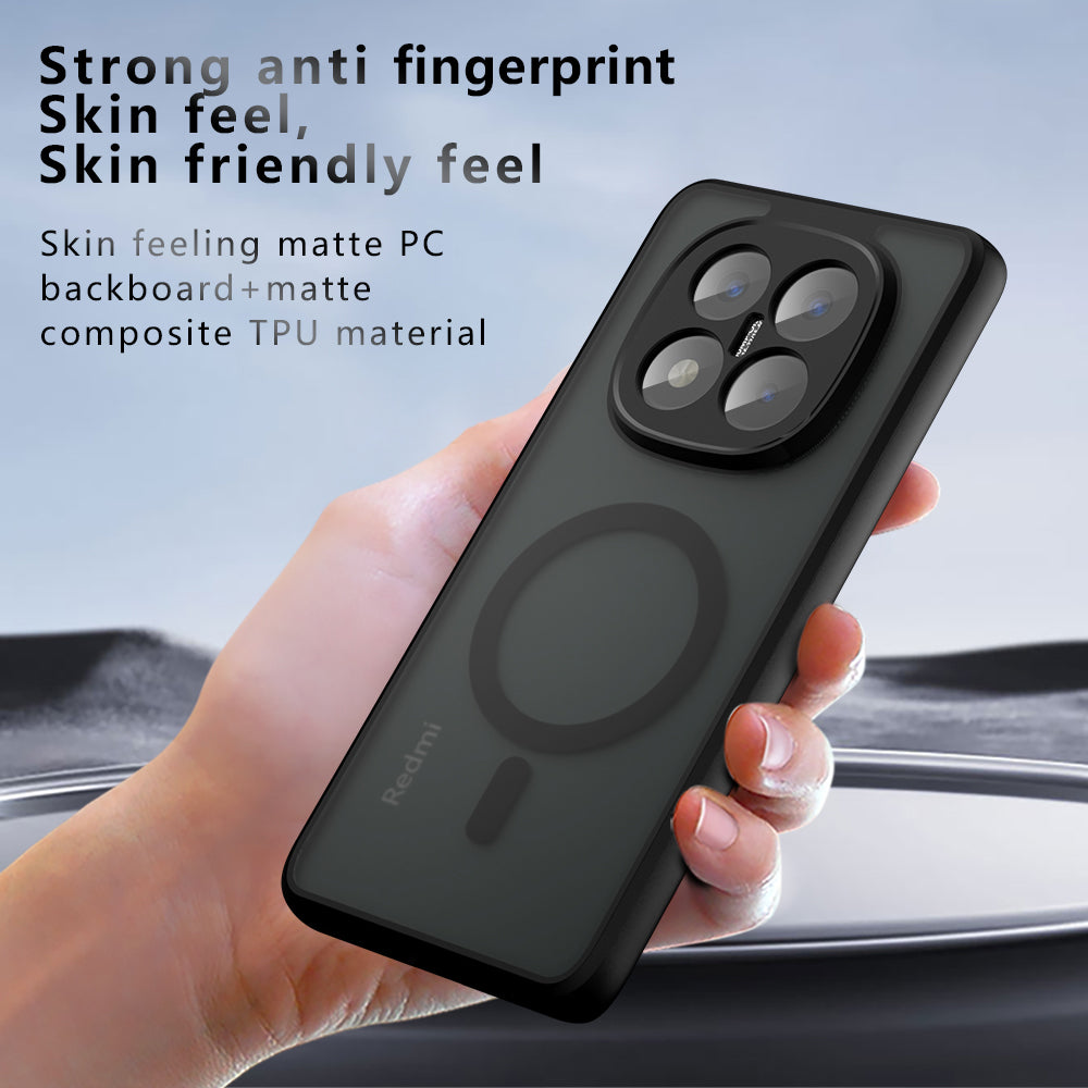 MagSafe-deksel for Xiaomi Redmi Note 14 Pro+ 5G, Techsuit, PureFrost, Satinert svart