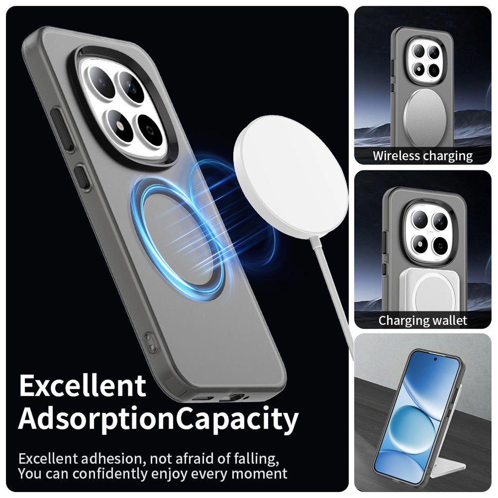 MagSafe-deksel for Xiaomi Redmi Note 15 Pro 5G, Techsuit, CandyCase, Svart