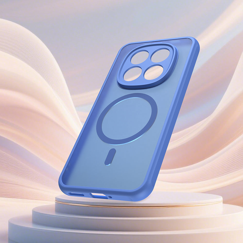 MagSafe-deksel for Xiaomi Redmi Note 15 Pro 5G, Techsuit, HaloFrost II, Blå