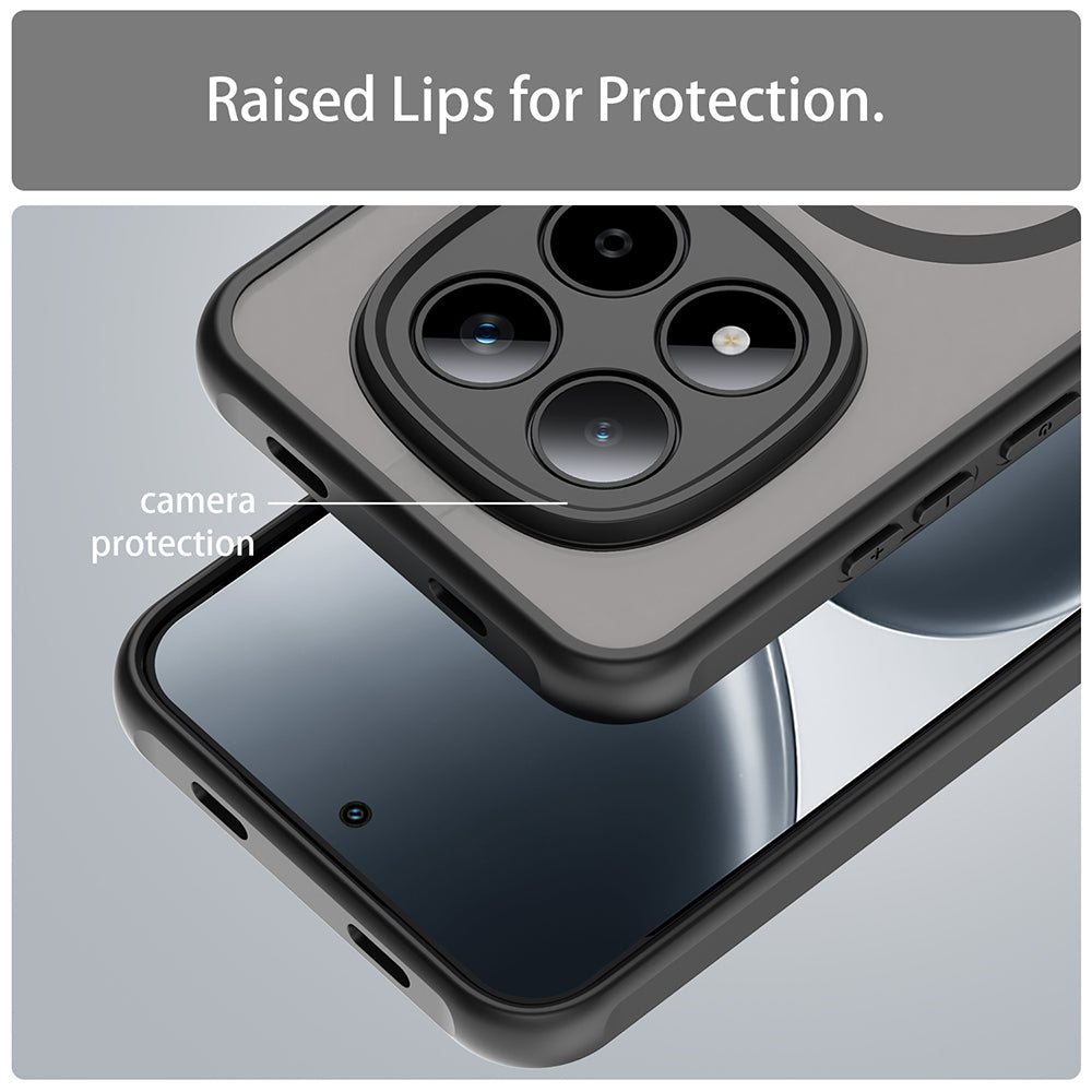 MagSafe-deksel for Xiaomi Redmi Note 15 Pro 5G, Techsuit, HaloFrost II, Svart