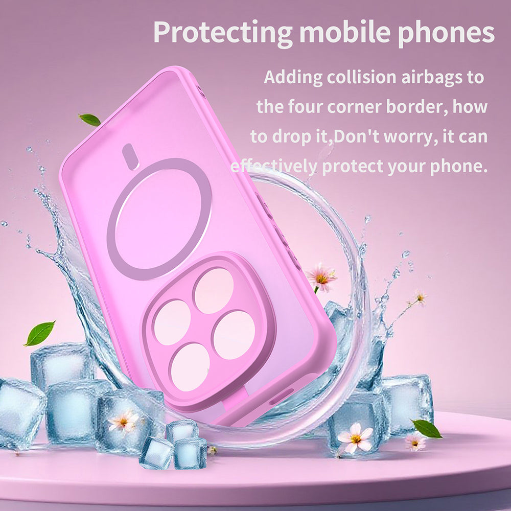 MagSafe-deksel for Xiaomi Redmi Note 15 Pro 5G, Techsuit, HaloFrost II, Rosa