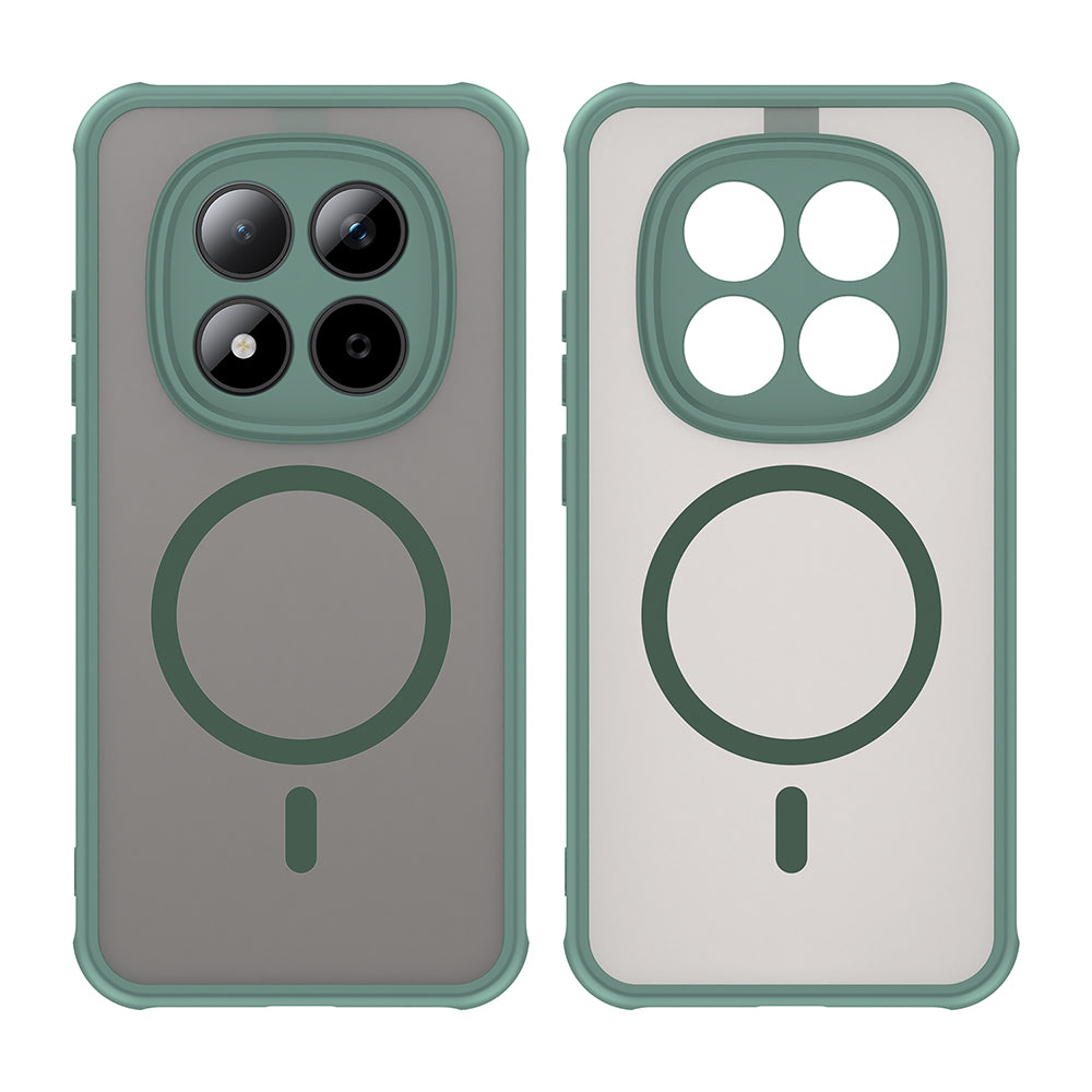 MagSafe-deksel for Xiaomi Redmi Note 15 Pro 5G, Techsuit, HaloFrost II, Grønn