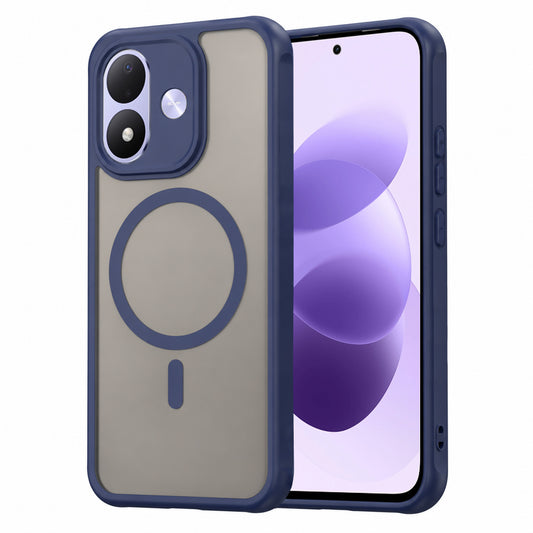 MagSafe-deksel til Xiaomi Redmi Note 17 4G / Note 17 5G, Techsuit, HaloFrost II, marineblå