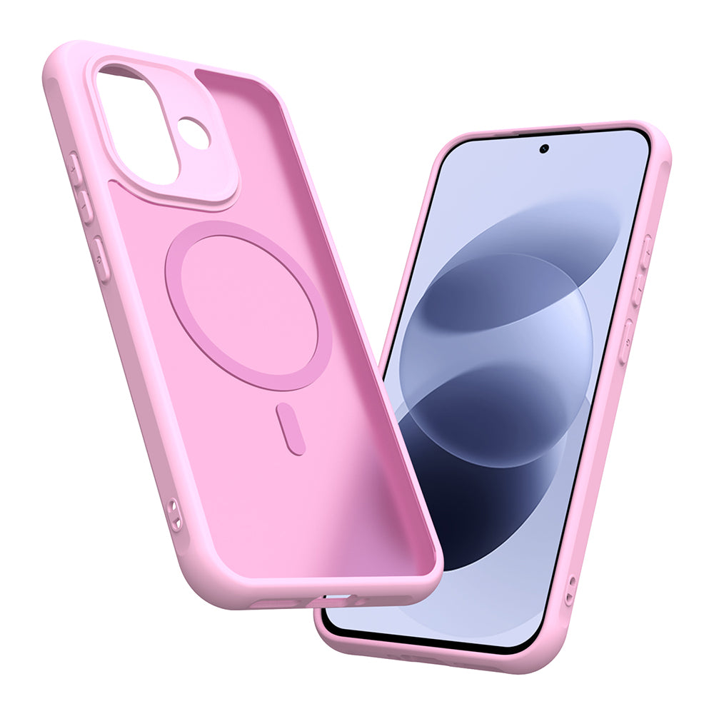 MagSafe-deksel til Xiaomi Redmi Note 17 4G / Note 17 5G, Techsuit, HaloFrost II, rosa