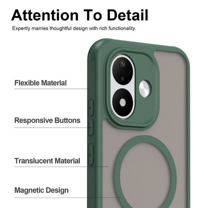 MagSafe-deksel til Xiaomi Redmi Note 17 4G / Note 17 5G, Techsuit, HaloFrost II, grønn