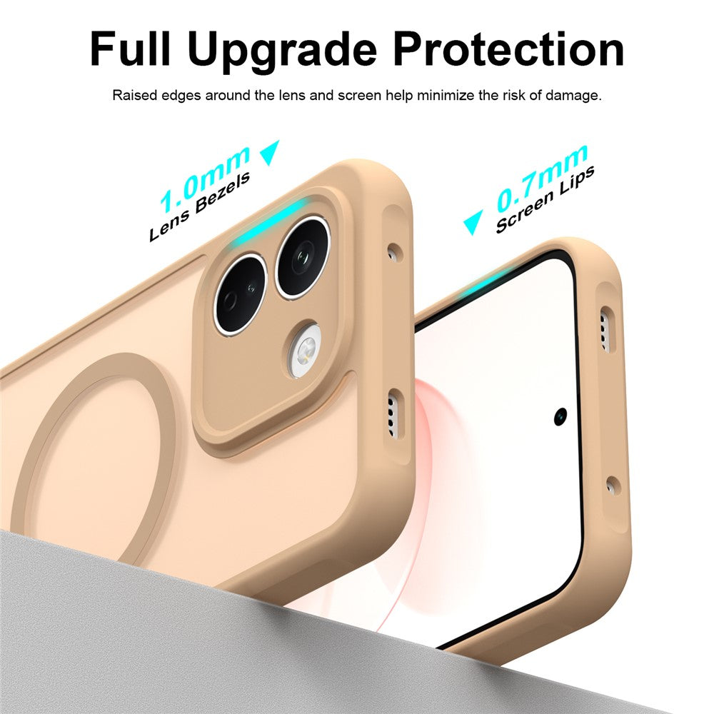 MagSafe-deksel til Xiaomi Redmi Note 17 Pro, Techsuit, HaloFrost II, gullfarget