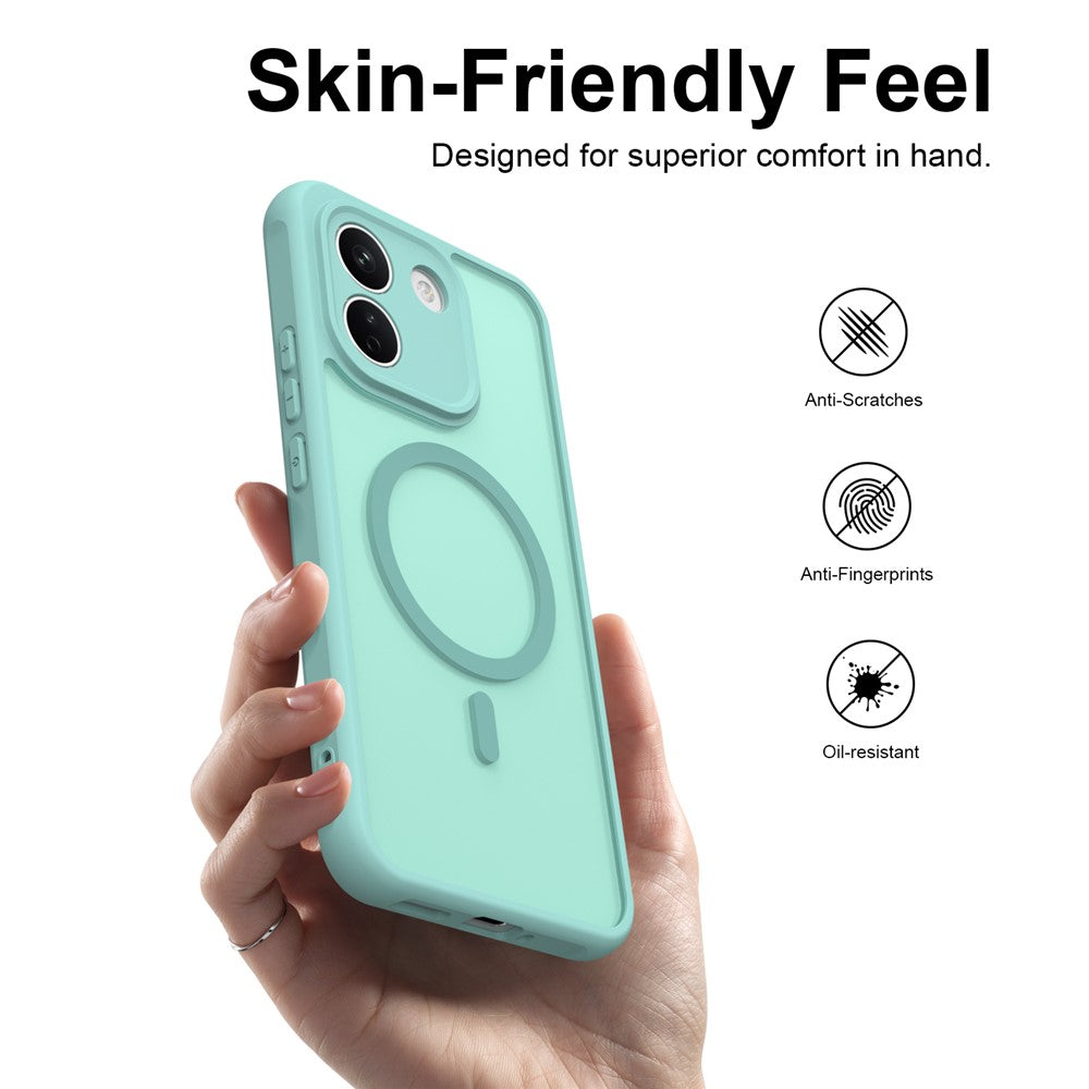 MagSafe-deksel til Xiaomi Redmi Note 17 Pro, Techsuit, HaloFrost II, lysegrønn