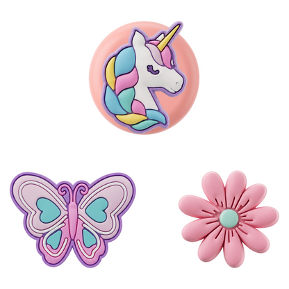 OEM Butterfly-etui for Apple AirTag, sett med 3 stk, flerfarget