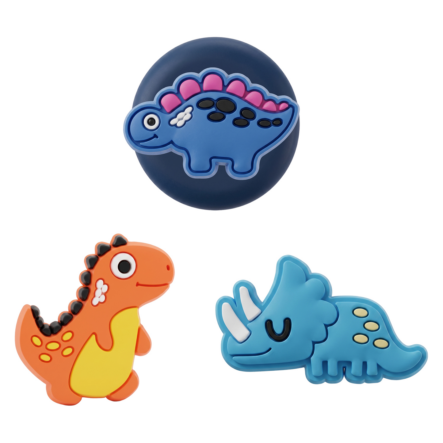 OEM Dinosaur-etui for Apple AirTag, sett med 3 stk, flerfarget