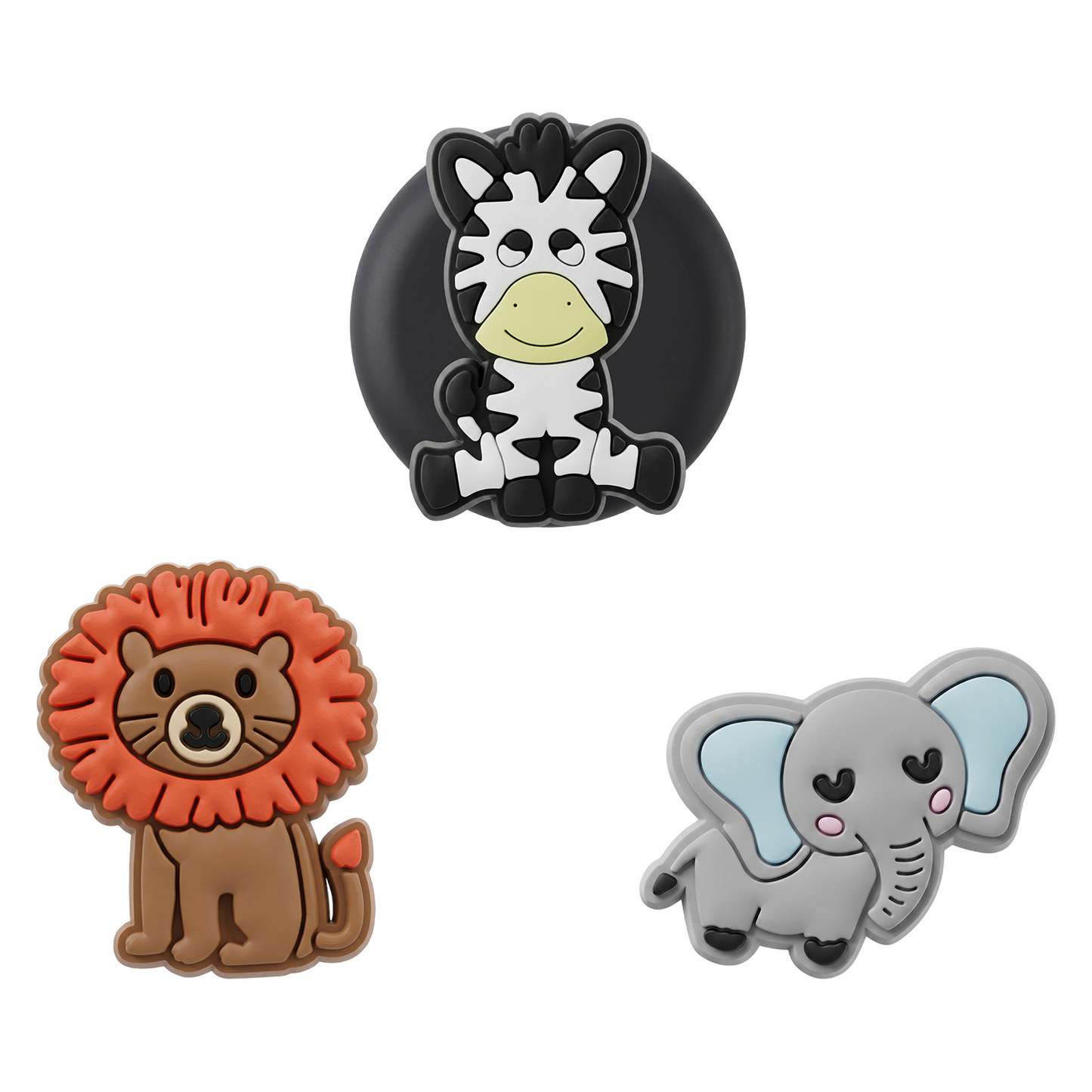 OEM Zoo-etui for Apple AirTag, sett med 3 stk, flerfarget