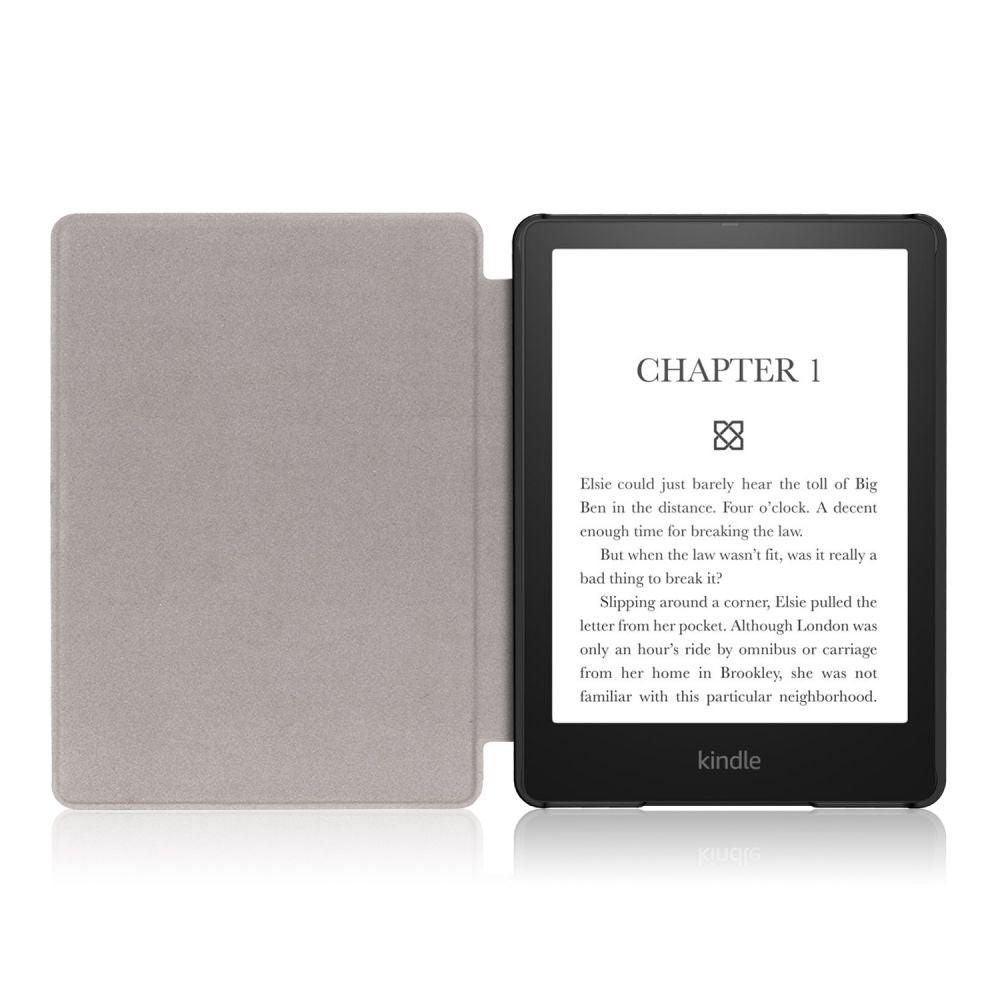 Etui for Amazon Kindle Paperwhite 5 tommer, Techsuit, SmartCover, Svart