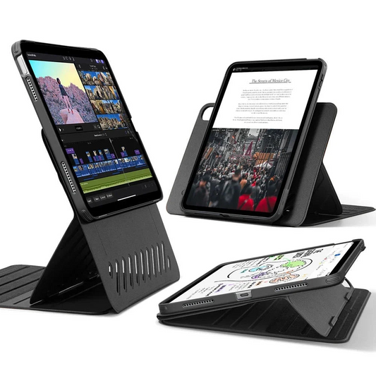 Deksel for Apple iPad (2025) / (2022), ESR, Shift, Svart, Reseglet