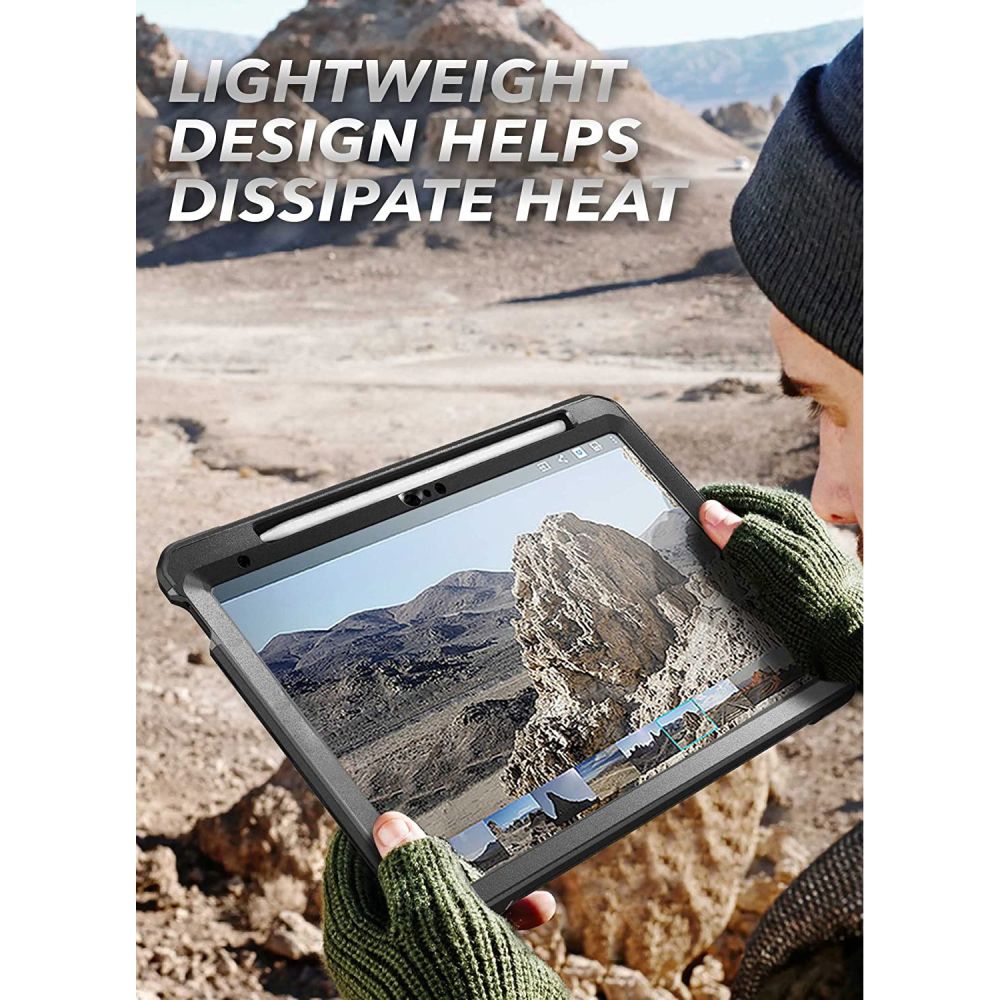 Deksel for Apple iPad (2025) / iPad (2022), Supcase, Unicorn Beetle Pro, Svart