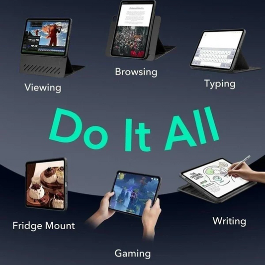 Deksel for Apple iPad (2025) / (2022), ESR, Shift, Svart, Reseglet