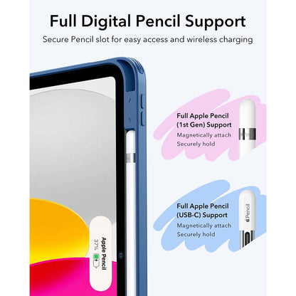 Deksel for Apple iPad (2025) / (2022), ESR, Flip Hybrid, Blå
