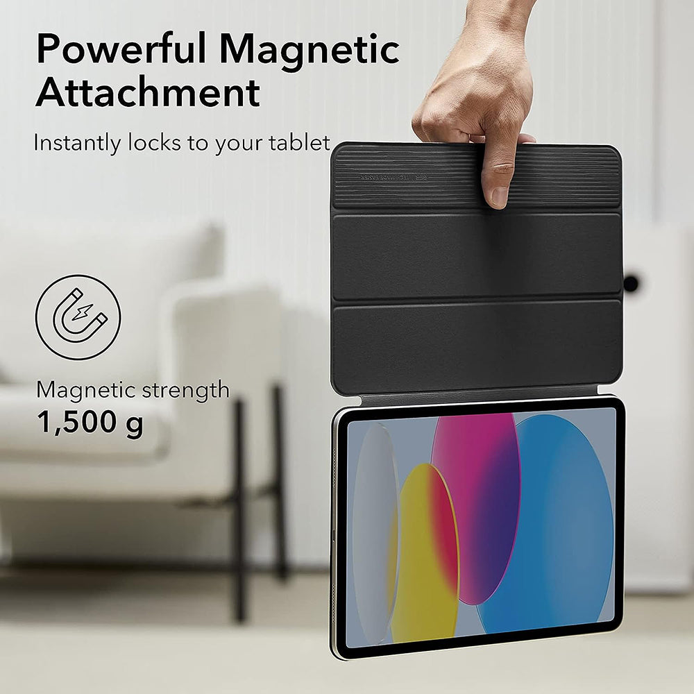 Deksel for Apple iPad (2025) / (2022), ESR, Rebound, Svart