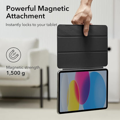 Deksel for Apple iPad (2025) / (2022), ESR, Rebound, Svart