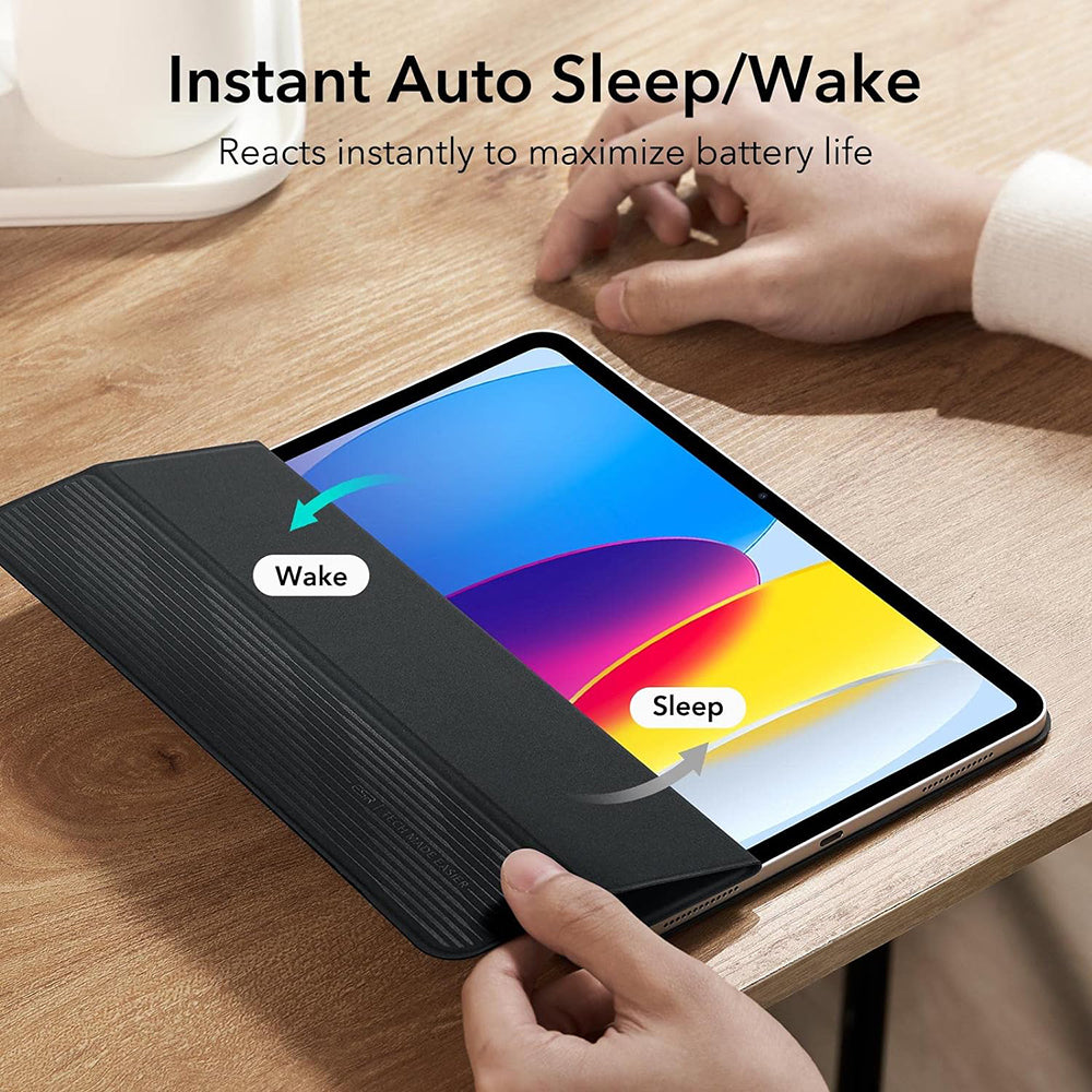Deksel for Apple iPad (2025) / (2022), ESR, Rebound, Svart