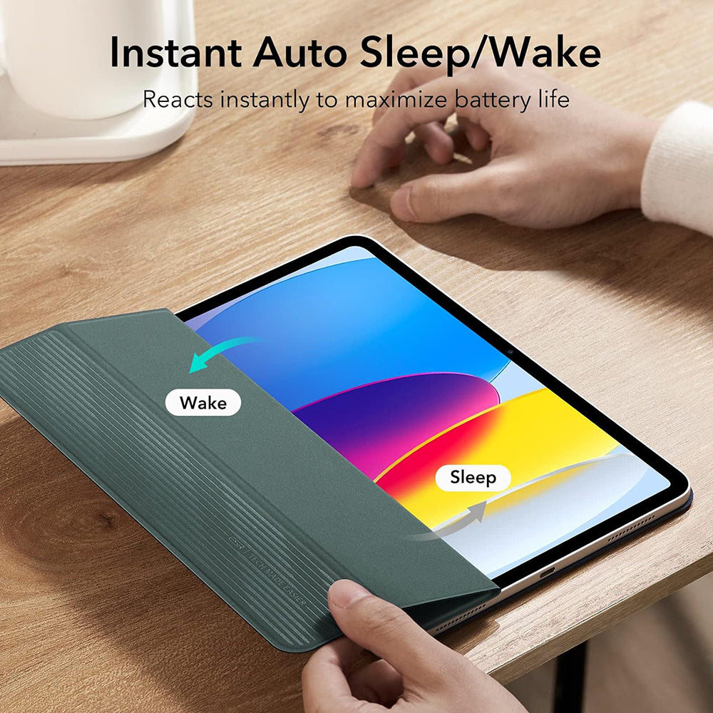 Deksel for Apple iPad (2025) / (2022), ESR, Rebound, Satenggrønn