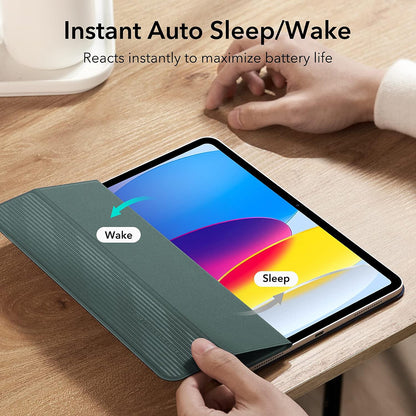 Deksel for Apple iPad (2025) / (2022), ESR, Rebound, Satenggrønn
