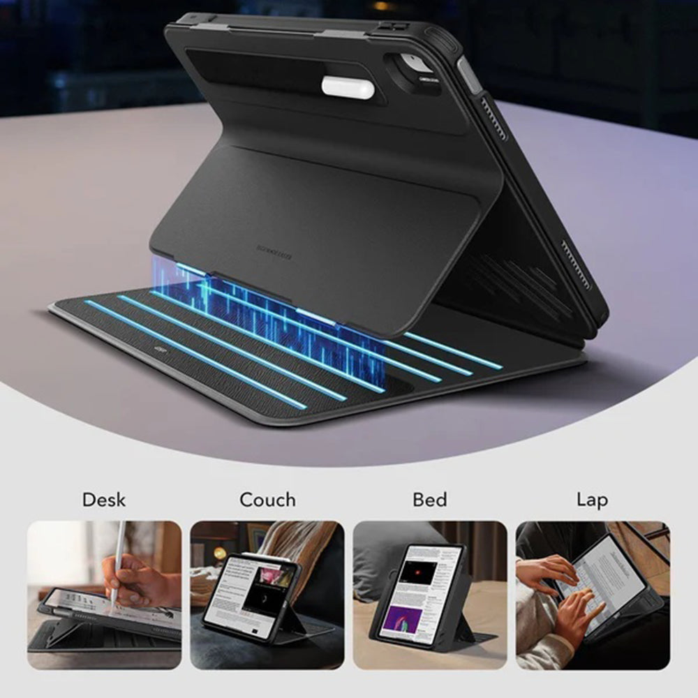 Deksel for Apple iPad (2025) / (2022), ESR, Shift, Svart