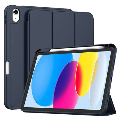 Deksel for Apple iPad (2025) / (2022), Techsuit, Flex Trifold, Marineblå