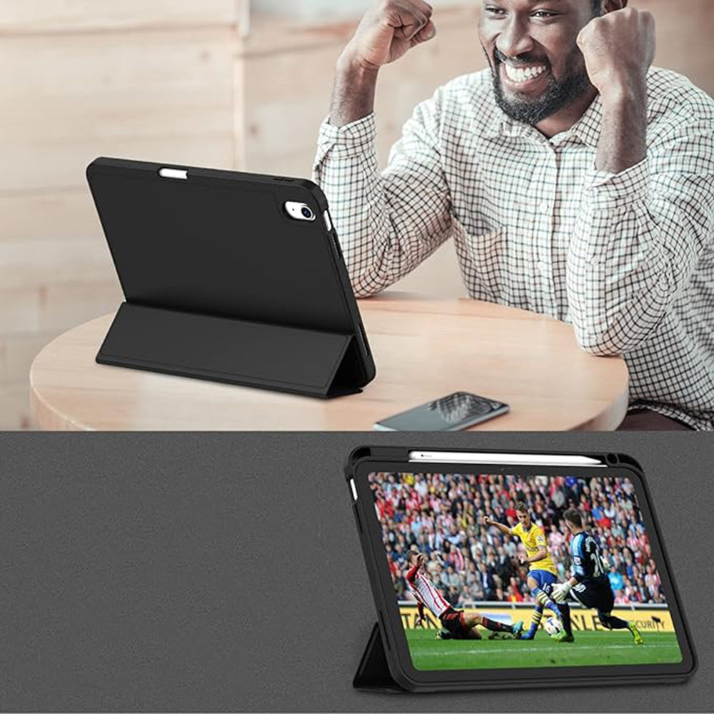 Deksel for Apple iPad (2025) / (2022), Techsuit, Flex Trifold, Marineblå
