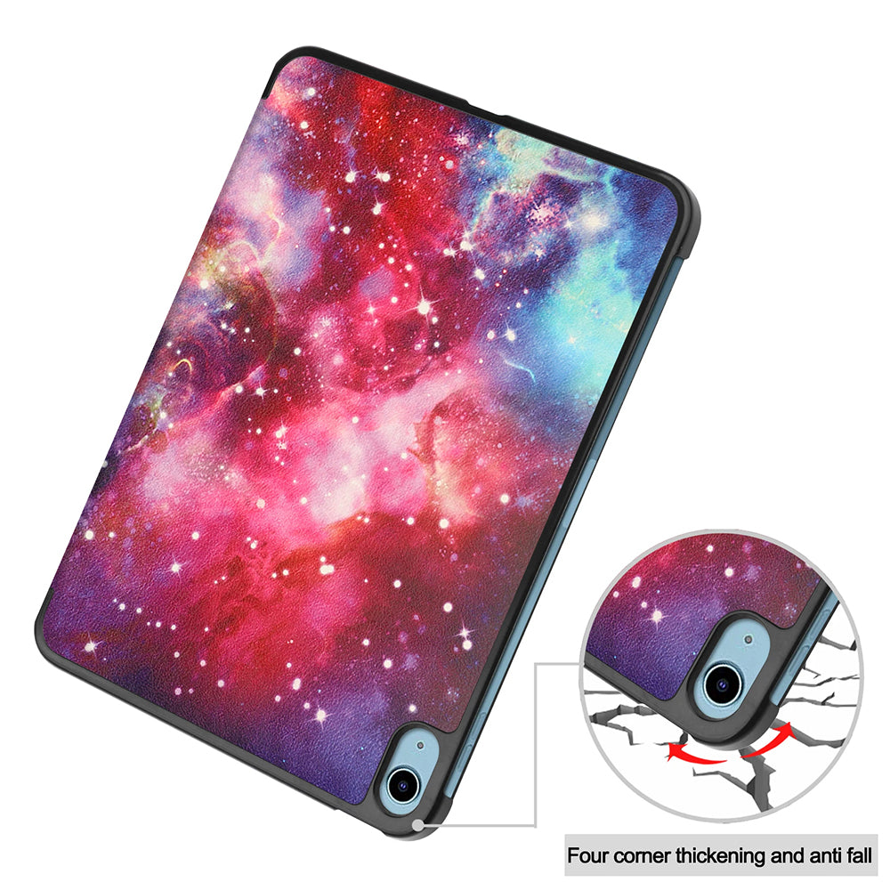 Deksel for Apple iPad (2025) / (2022), Techsuit, FoldPro Galaxy, Flerfarget