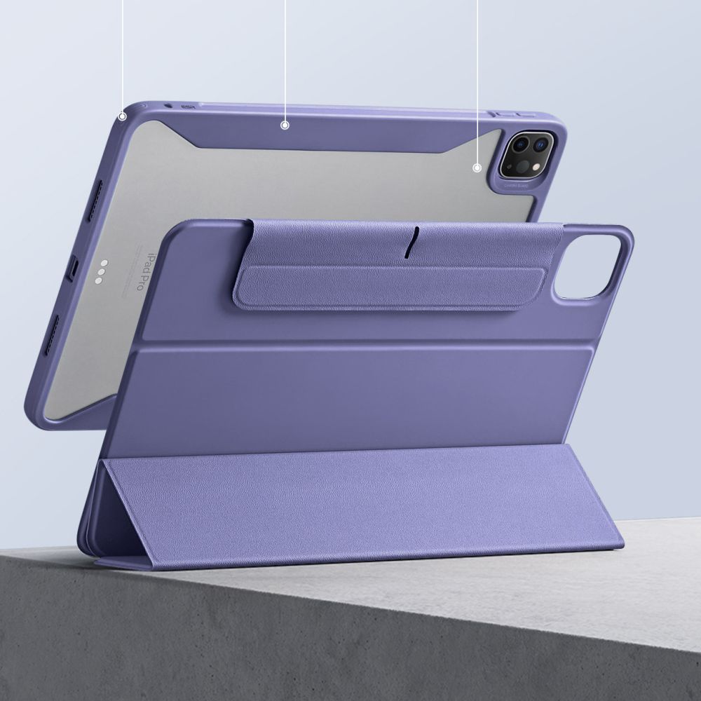 Deksel for Apple iPad Pro 13 (2024), ESR, Rebound Hybrid, Lilla