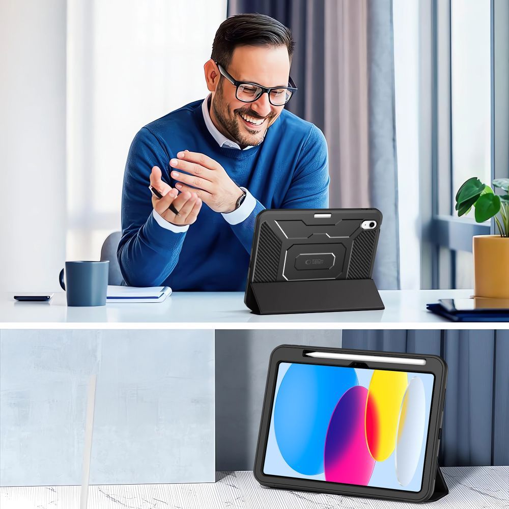 Etui for Apple iPad (2025) / iPad (2022), Tech-Protect, Endurance, Svart