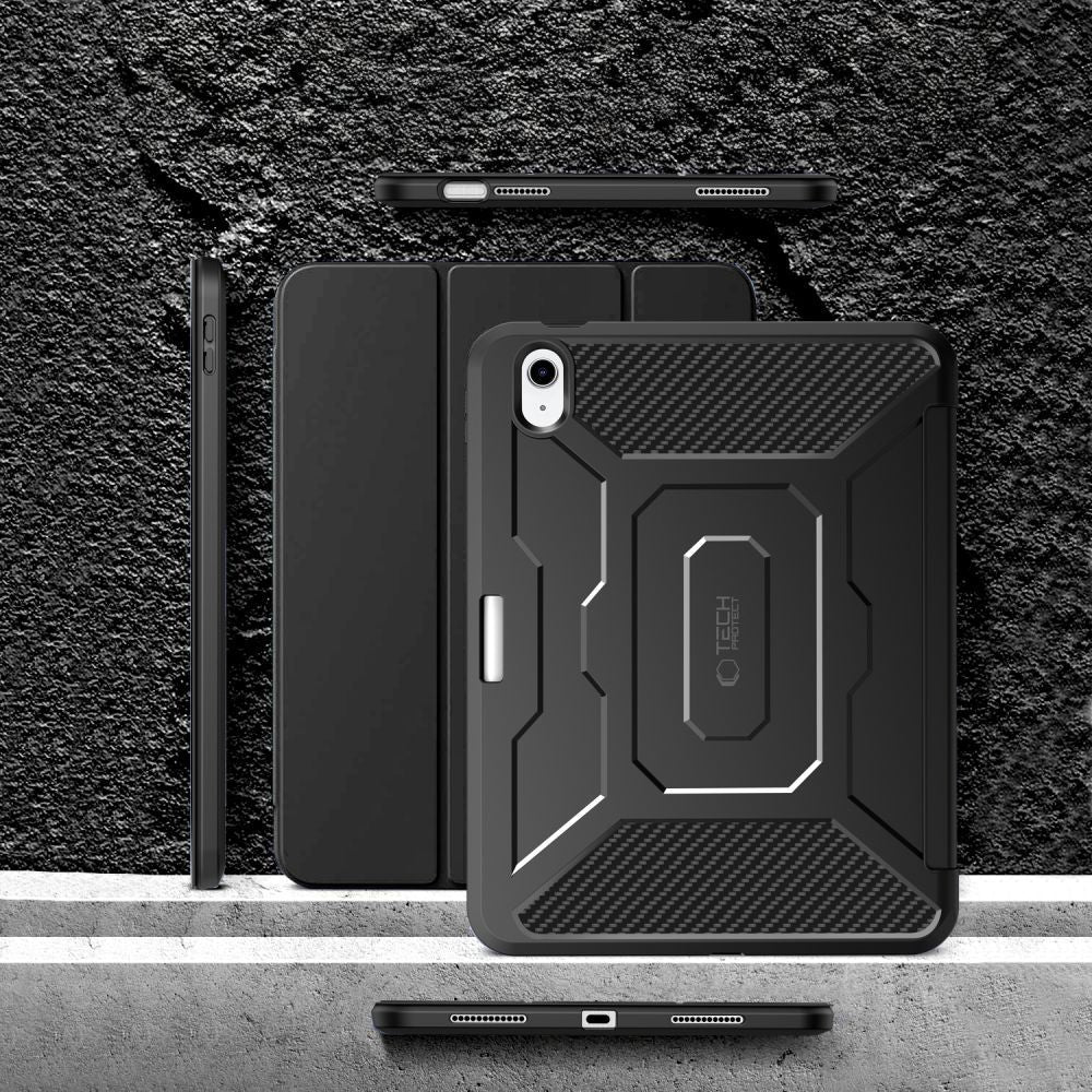 Etui for Apple iPad (2025) / iPad (2022), Tech-Protect, Endurance, Svart