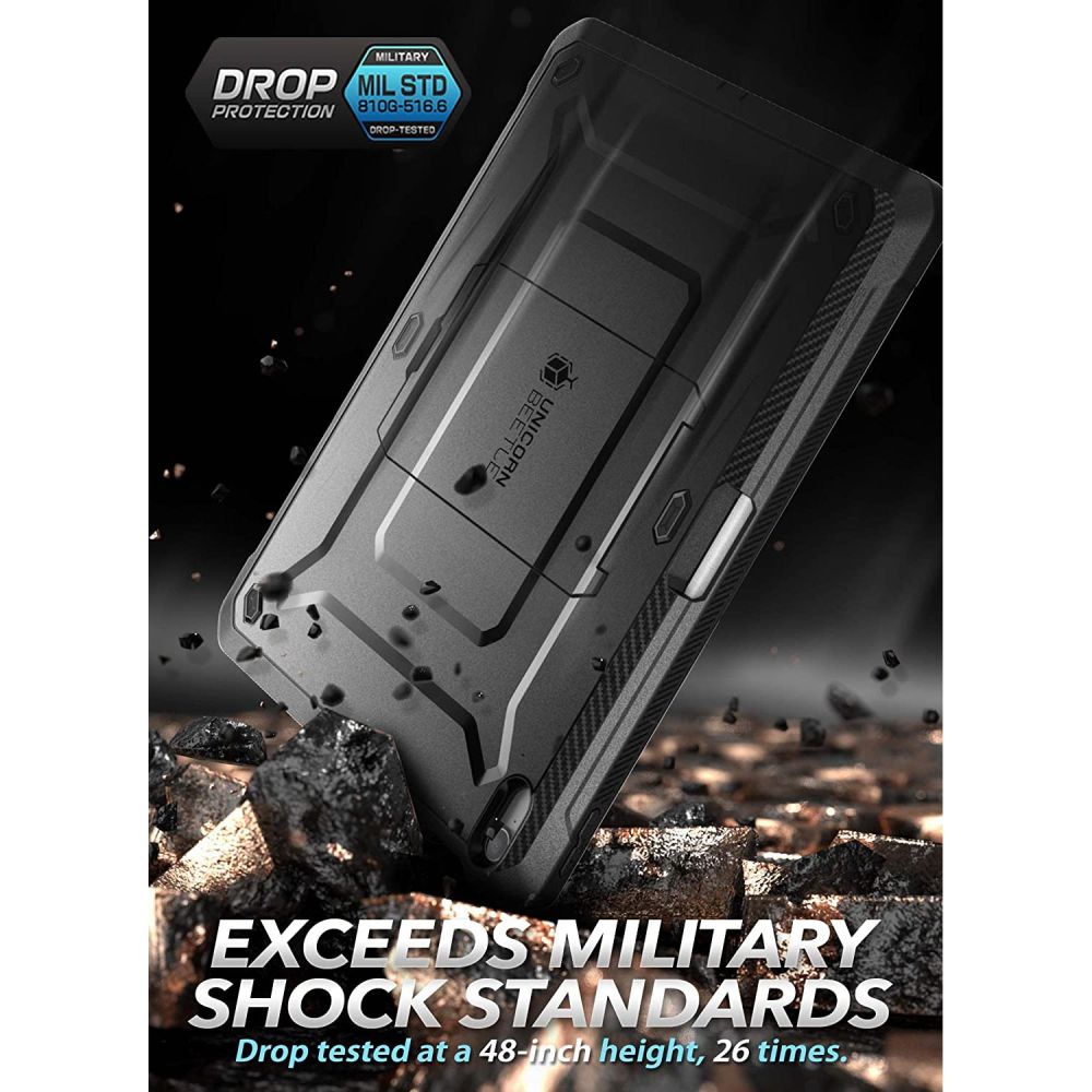 Deksel for Apple iPad (2025) / iPad (2022), Supcase, Unicorn Beetle Pro, Svart
