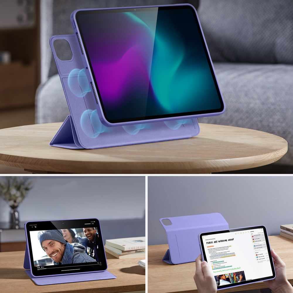 Deksel for Apple iPad Pro 13 (2024), ESR, Rebound Hybrid, Lilla