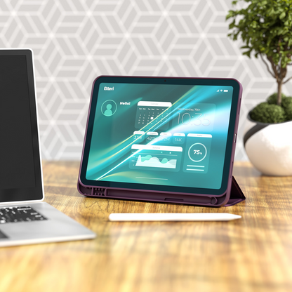 Etui for Apple iPad (2026) / (2025) / (2022), Etteri, burgunderød