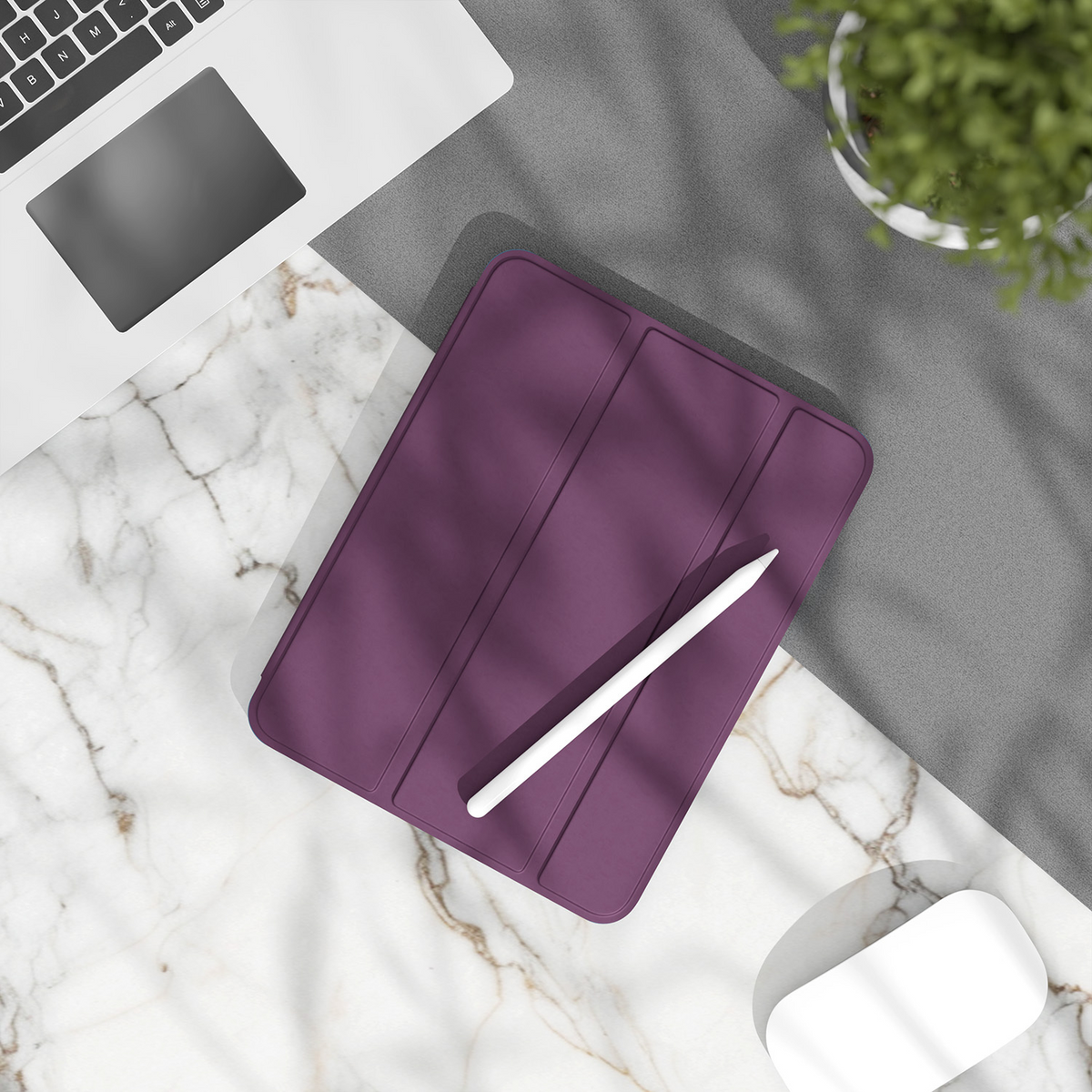 Etui for Apple iPad (2026) / (2025) / (2022), Etteri, burgunderød