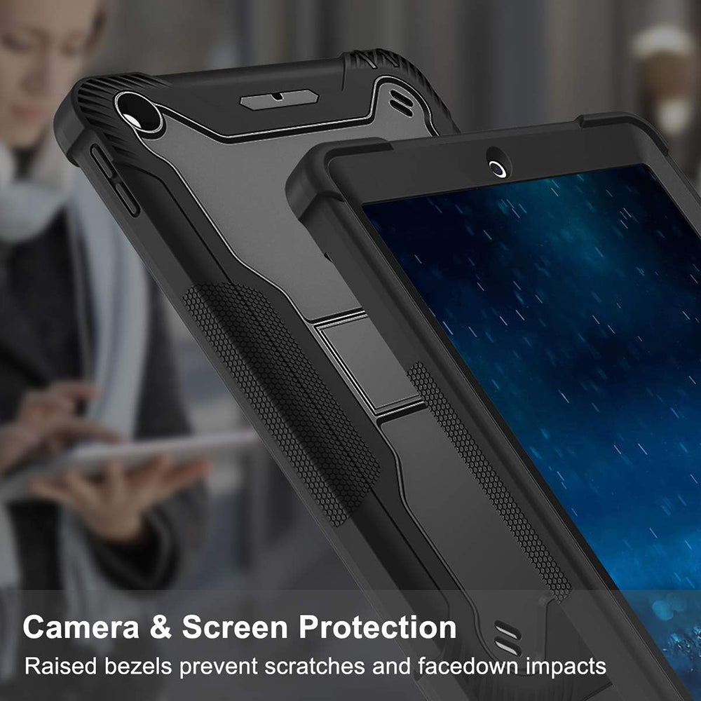 Deksel for Apple iPad 9.7 (2018) / 9.7 (2017), Techsuit, Rugged TabShell, Svart