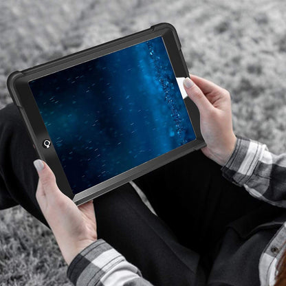 Deksel for Apple iPad 9.7 (2018) / 9.7 (2017), Techsuit, Rugged TabShell, Svart