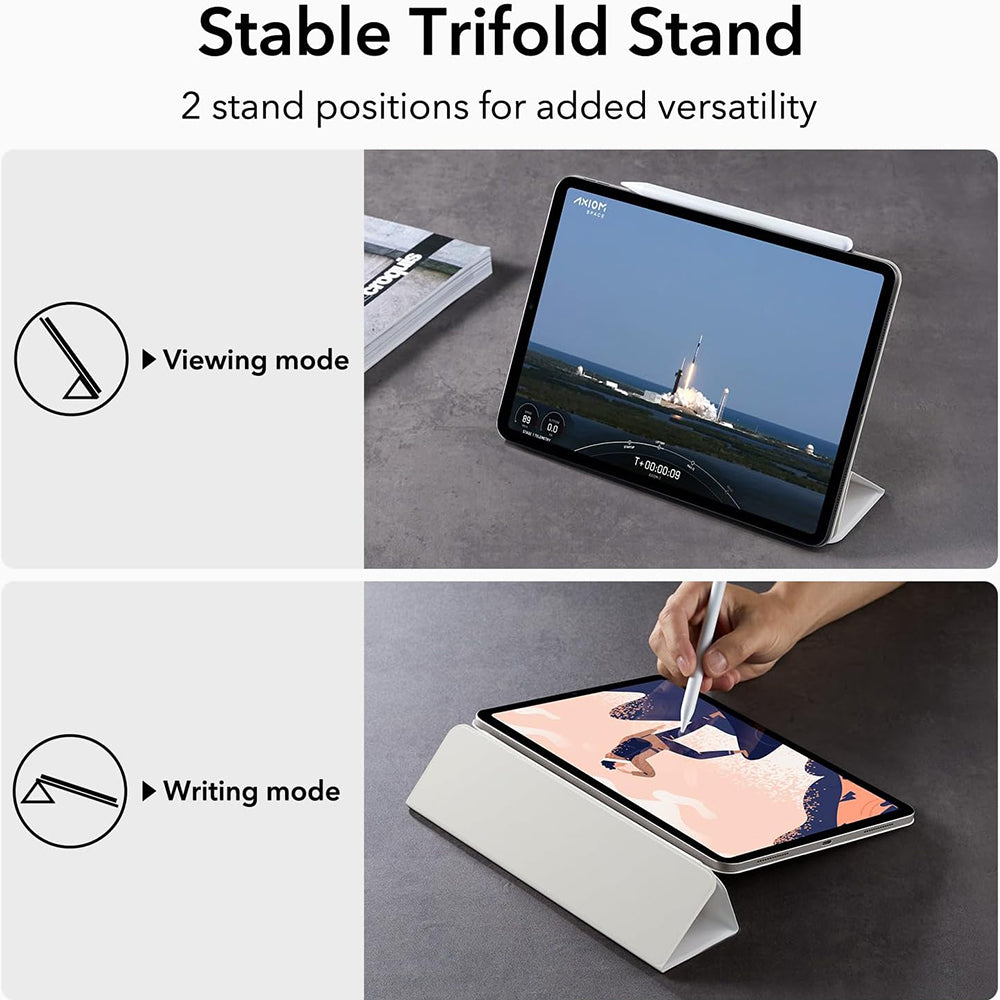 Deksel for Apple iPad Air 11 (2024) / Air (2022) / Air (2020) / Pro 11 (2018), ESR, Rebound, Hvit