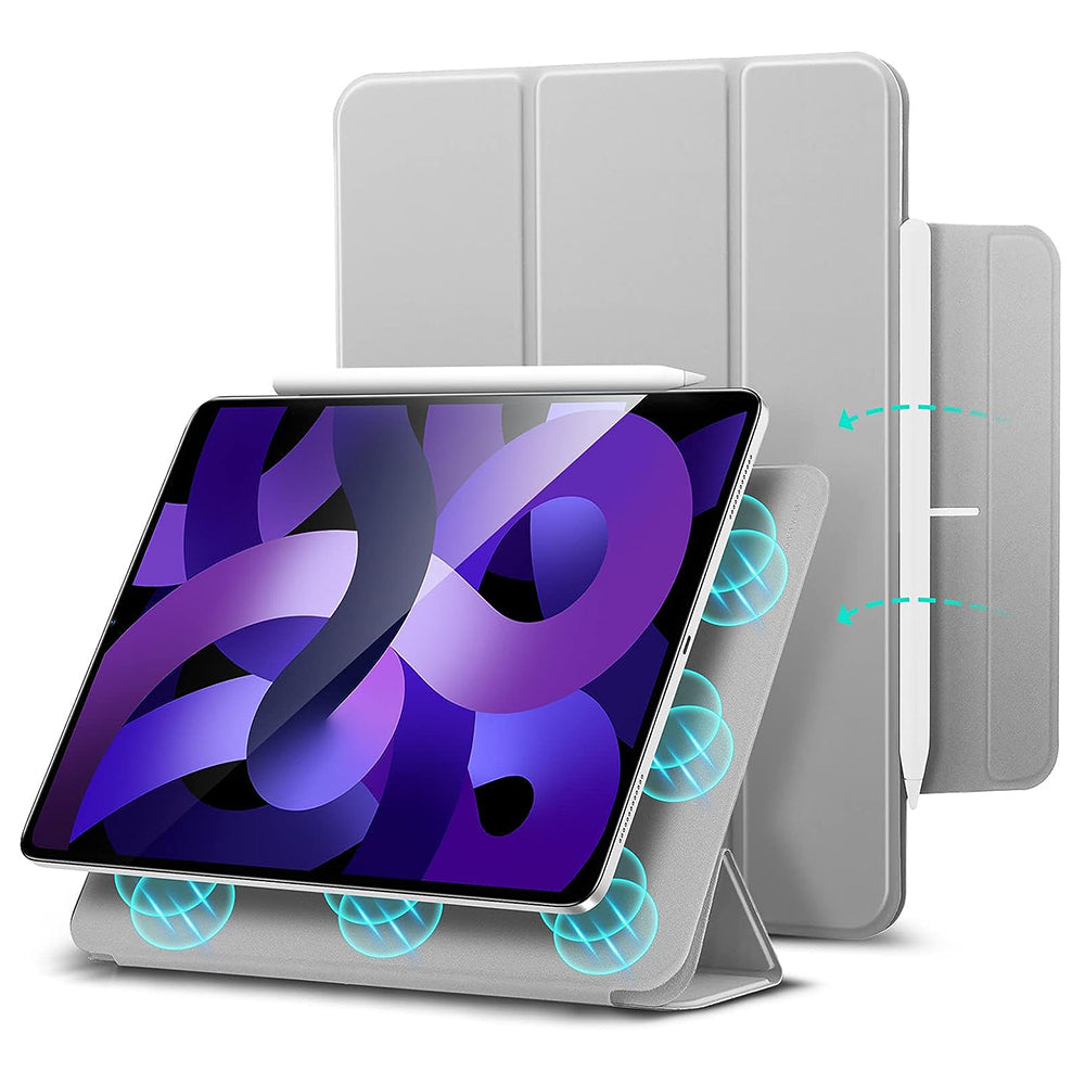 Deksel for Apple iPad Air 11 (2024) / Air (2022) / Air (2020) / Pro 11 (2018), ESR, Rebound, Grå