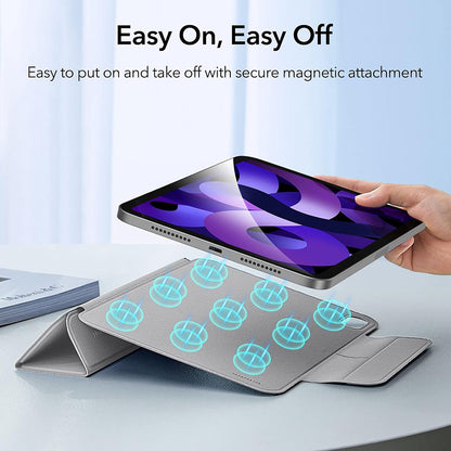 Deksel for Apple iPad Air 11 (2024) / Air (2022) / Air (2020) / Pro 11 (2018), ESR, Rebound, Grå