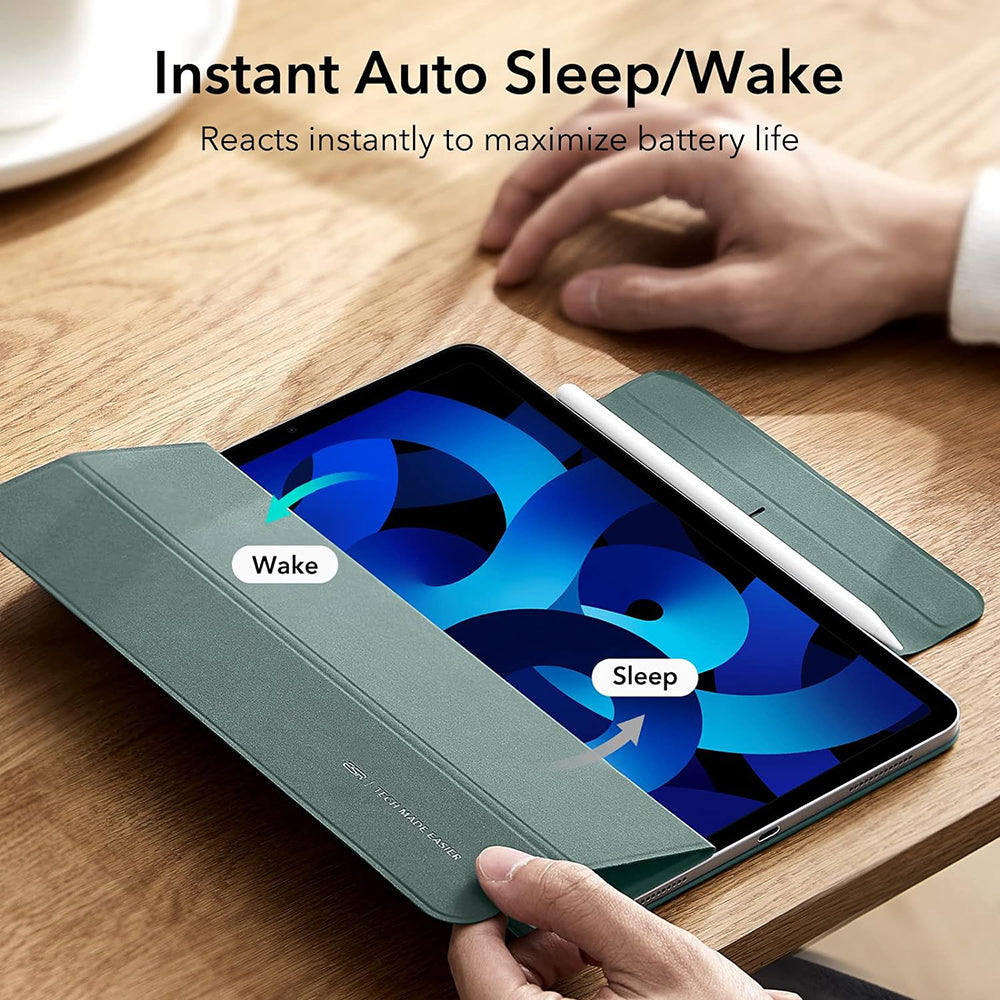 Deksel for Apple iPad Air 11 (2024) / Air (2022) / Air (2020) / Pro 11 (2018), ESR, Rebound, Satenggrønn