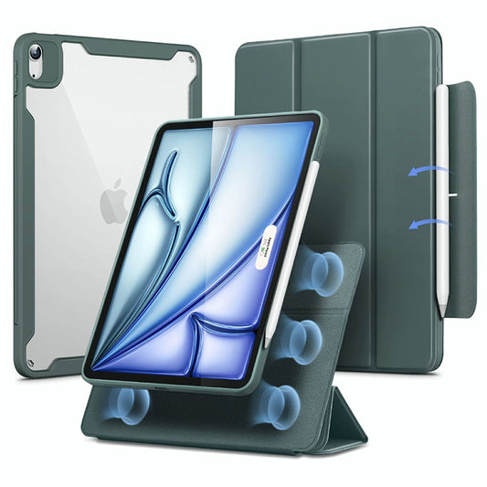Deksel for Apple iPad Air 11 (2026) / iPad Air 11 (2025) / Air 11 (2024) / Air (2022) / Air (2020), ESR, Rebound Hybrid, Satinert grønn