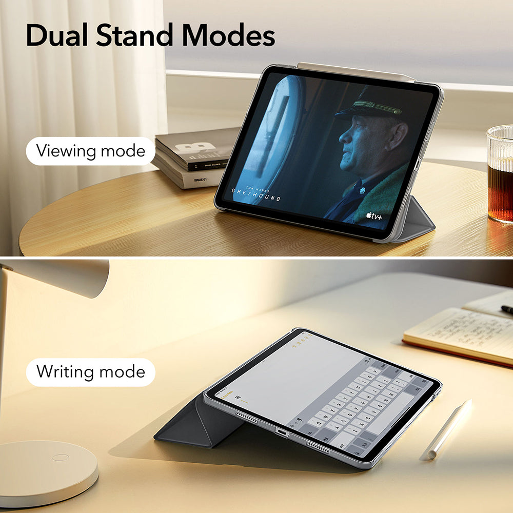 Deksel for Apple iPad Air 13 (2026) / Air 13 (2025) / Air 13 (2024), ESR, Ascend Trifold, Satinert grå