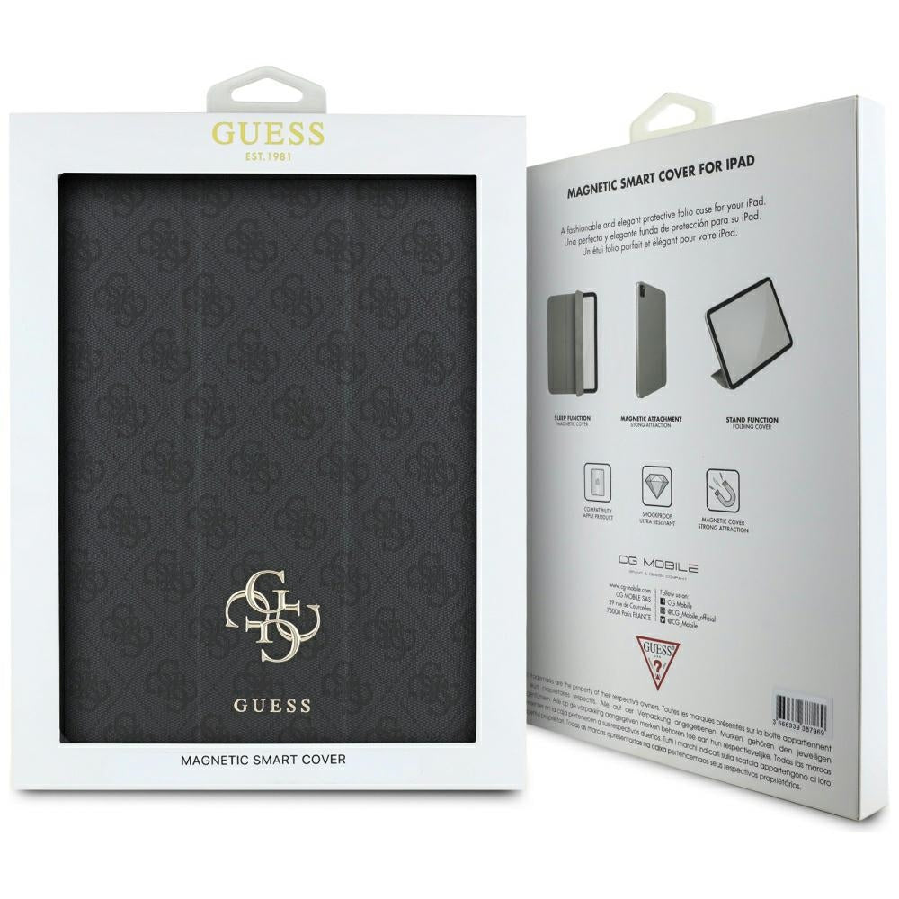 Deksel for Apple iPad Air 13 (2025) / Air 13 (2024), Guess, 4G Big Logo, Svart